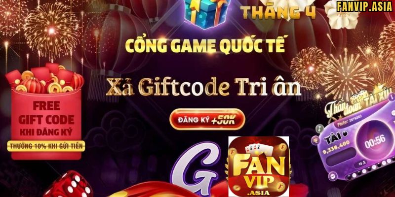 Ưu đãi nhận code trong nổ hũ FanVip