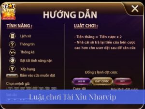 Luật chơi tài xỉu Nhatvip Chi Tiết Dành Cho Người Mới Bắt Đầu